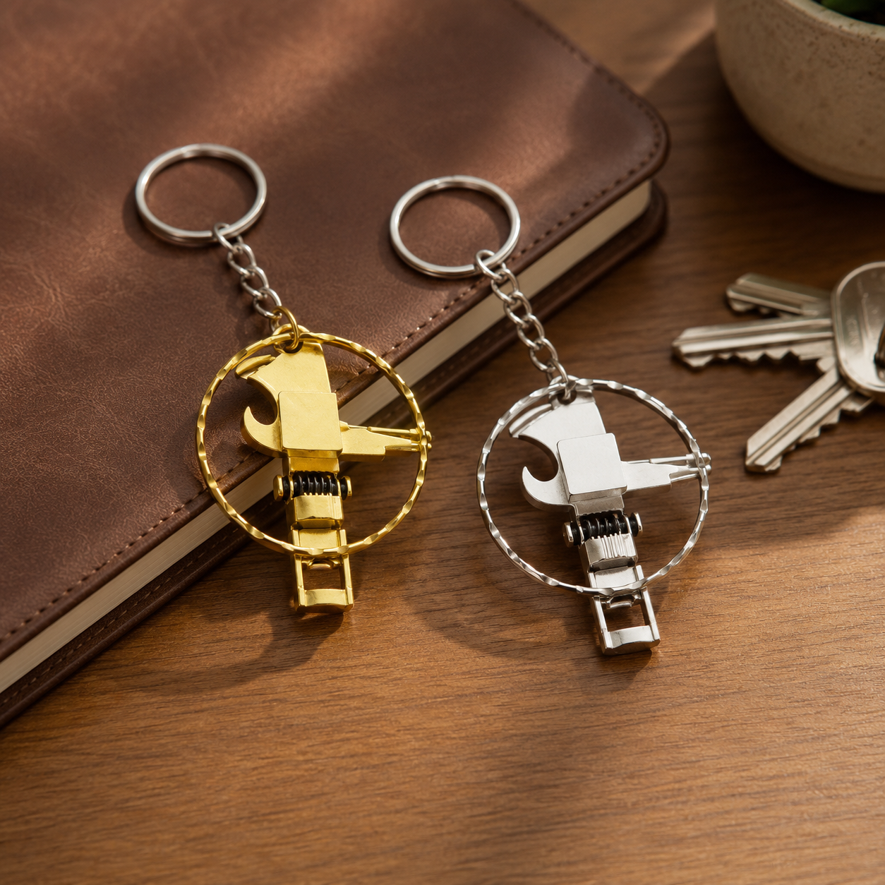 🔑MINI Bear Trap Keychain - That Works Fun Trick Mouse Trap