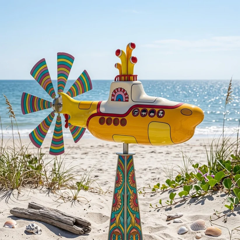 Yellow Submarine Wind Spinner