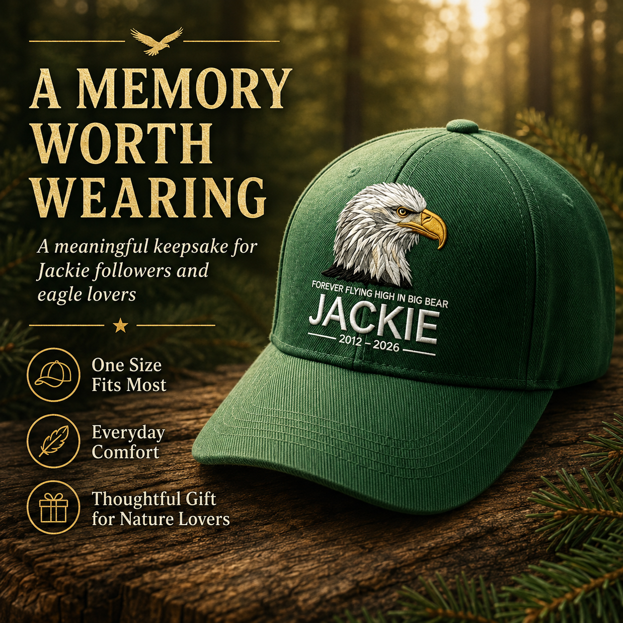 Unisex Fly Free Jackie Printed Hat