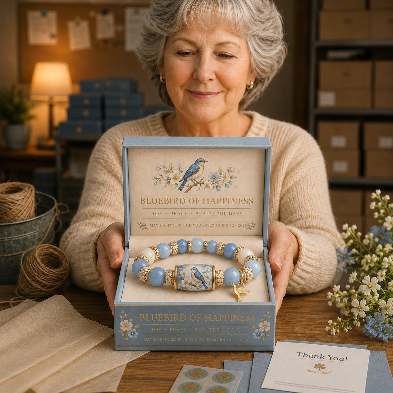 ๐ 2026 Limited Edition Bluebird Blessings Bracelet with Exquisite Gift Box
