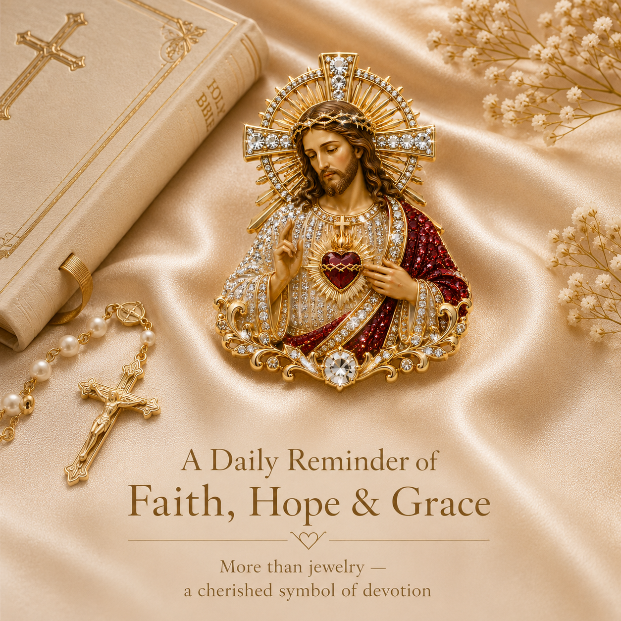 Sacred Heart of Jesus Brooch