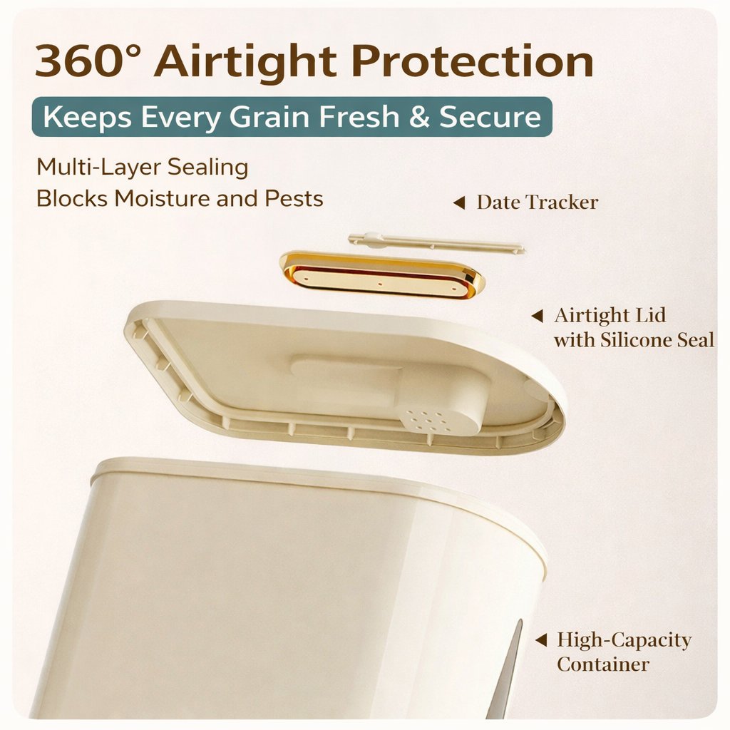 Kitchen Grain Dispenser Container 🍚