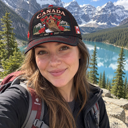 🍁 Canada 160th Anniversary 1867–2027 – Premium Embroidered Heritage Cap ✨ 100% Cotton • Detailed Embroidery • Comfortable Fit