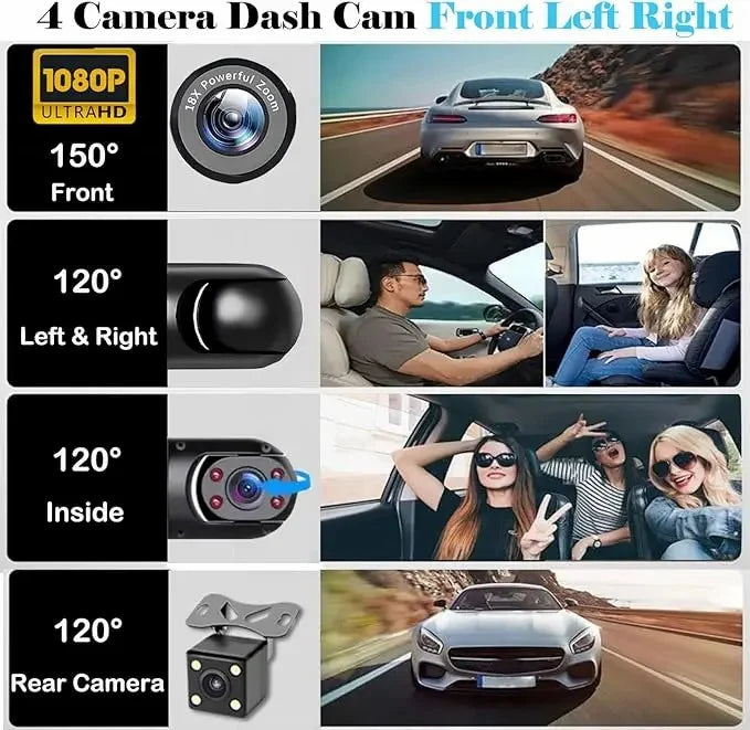 🔥Last Day 50% OFF🛡️4 Channel Car Dash Cam