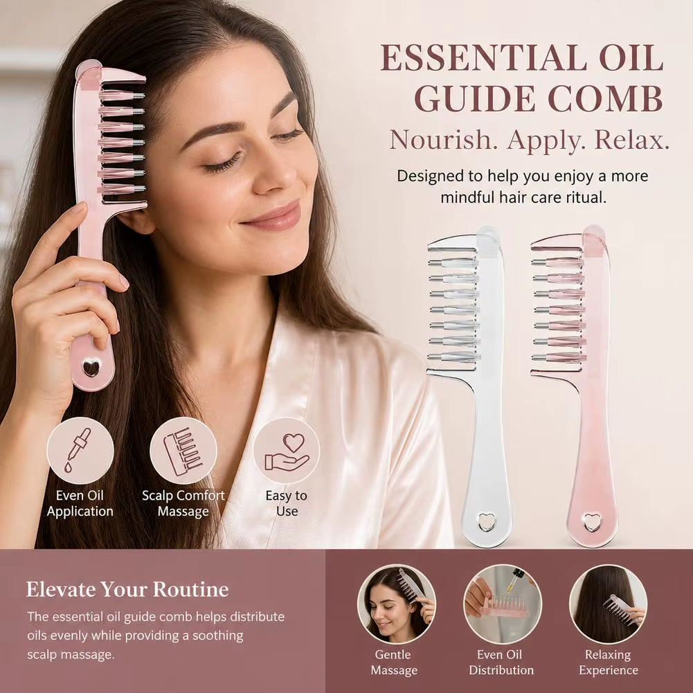 💧Scalp Oil Applicator Comb – Apply Serum Without Messy Hands
