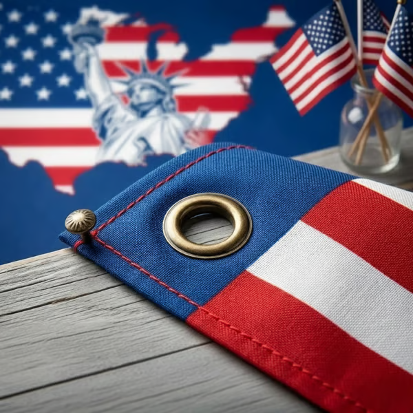 🗽Premium USA 250th Anniversary Nylon Bunting Flag (Embroidered & Sewn)🦅