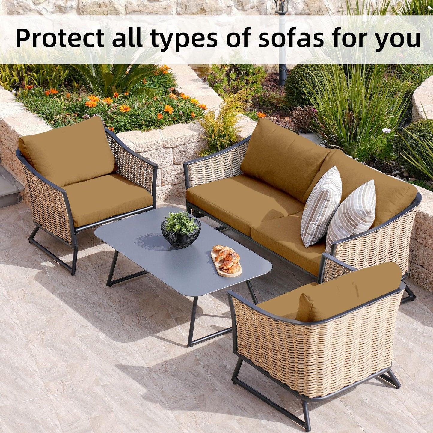 🪑 Stretch Sofa Cushion Covers Set (3 / 6 / 9 PCS) 🔥—Free Shipping
