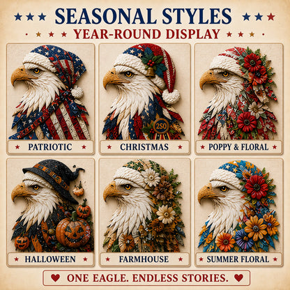🔥LAST DAY 50% OFF - 🦅Eagle Fabric Art Kit – The Handmade Eagle That Tells Your Story