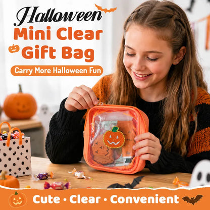 🎃 Halloween Clear Treat Bag | Cute Candy & Party Favor Bag