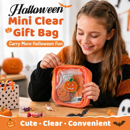 🎃 Halloween Clear Treat Bag | Cute Candy & Party Favor Bag