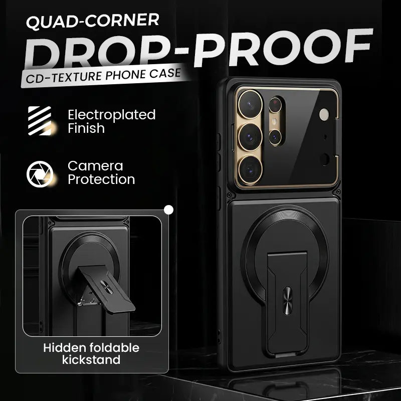 GOFAIR™ Magnetic Kickstand Phone Case for Samsung Galaxy S Series – Shockproof Slim Case with Camera Lens Protection & Hidden Stand
