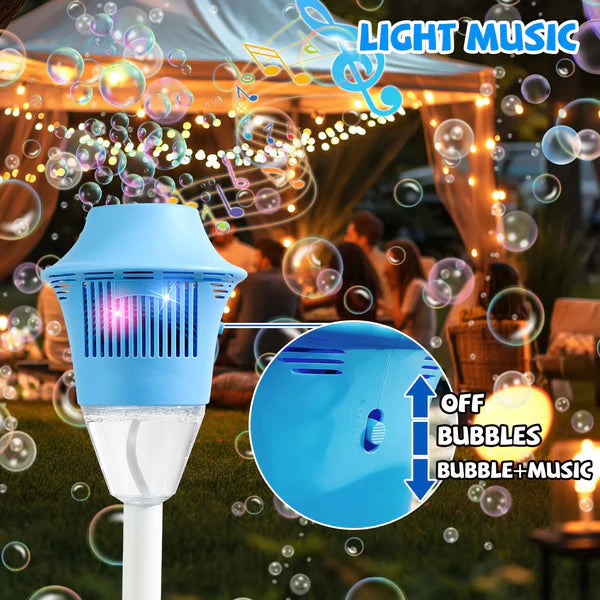 🫧 Standing Bubble Machine with Lights | Battery Operated | Fun for Family & Neighbors 🎉