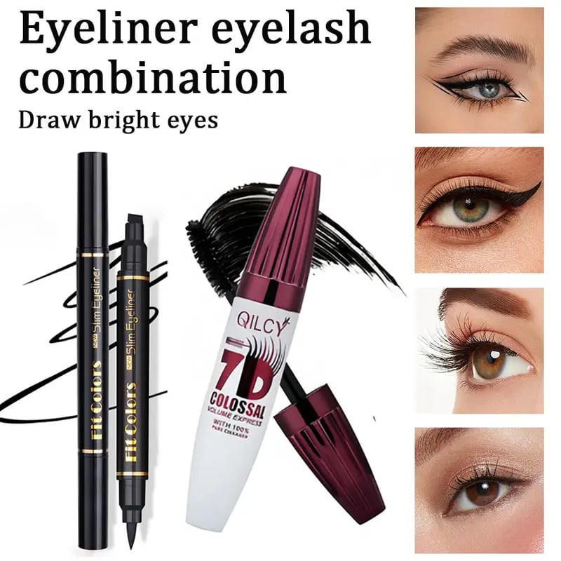 🎁Last Day ✨Women 7D Waterproof Volume Mascara | Long Lasting Curling Lashes Smudge Proof, Natural Volume Professional Eye Makeup Beauty