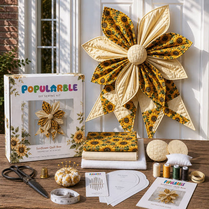 ✝️Last Day 50% OFF- Large Patchwork Bow Sewing Kit (Beginner-Friendly)