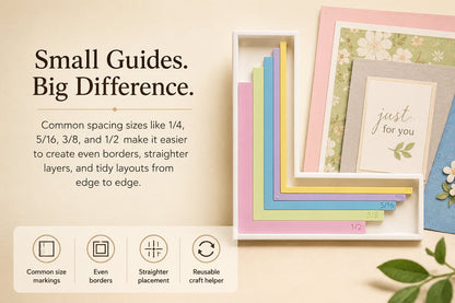 ✨ Card Making Alignment Guides Set | Create Perfect Cards Easily | 🎁 FREE Storage Box Included