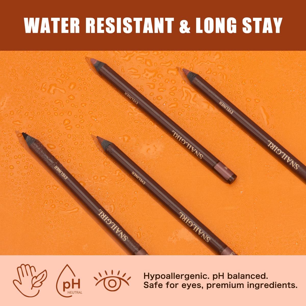 🔥🔥Hot Sale 49% OFF🔥24HR Waterproof Eyeliner Pencil with Built-in Sharpener, Smudge-Proof Long-Lasting Vegan Eye Makeup, Soft Tip Liner for Daily & Party Looks✏️