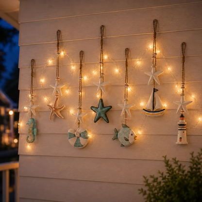 Seaside Glow Wall Hangings — Set of 7