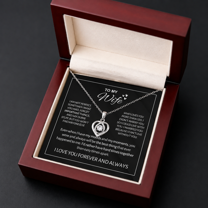 💝 To My Love Forever Heart Necklace — “I Still Choose You” Gift Set | 50% OFF
