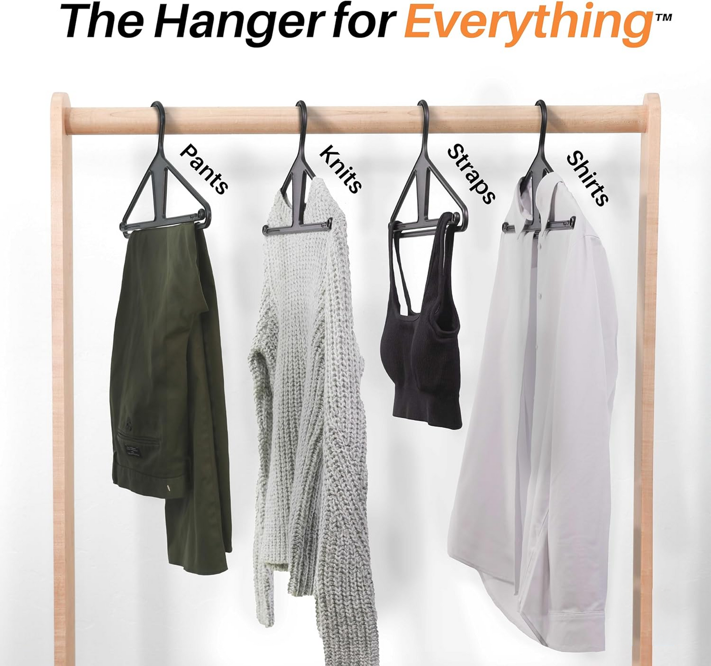 👚✨100% Recycled High-Strength Hangeroo Hanger - Heavy-Duty Non-Slip Hanger for All Clothes
