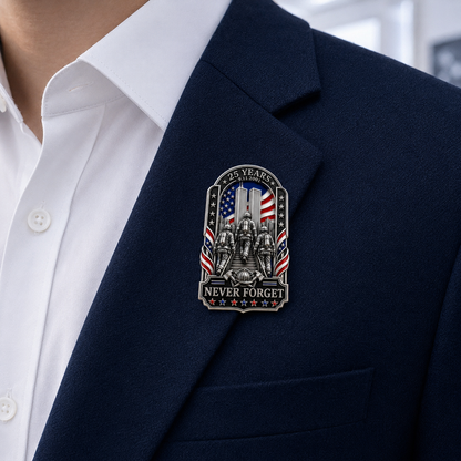 9/11 Never Forget Commemorative Brooch