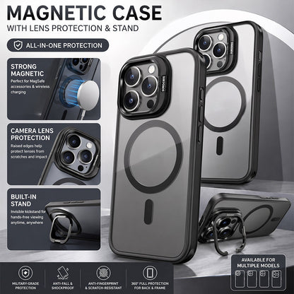 GOFAIR™ Magnetic Phone Case with Camera Protection & Built-In Stand