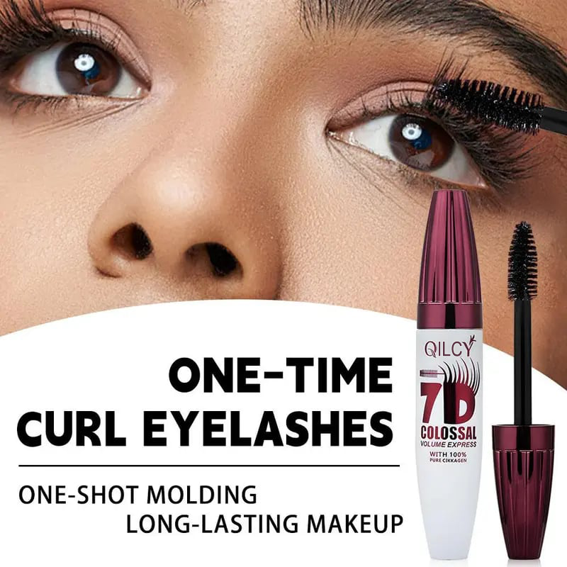 🎁Last Day ✨Women 7D Waterproof Volume Mascara | Long Lasting Curling Lashes Smudge Proof, Natural Volume Professional Eye Makeup Beauty