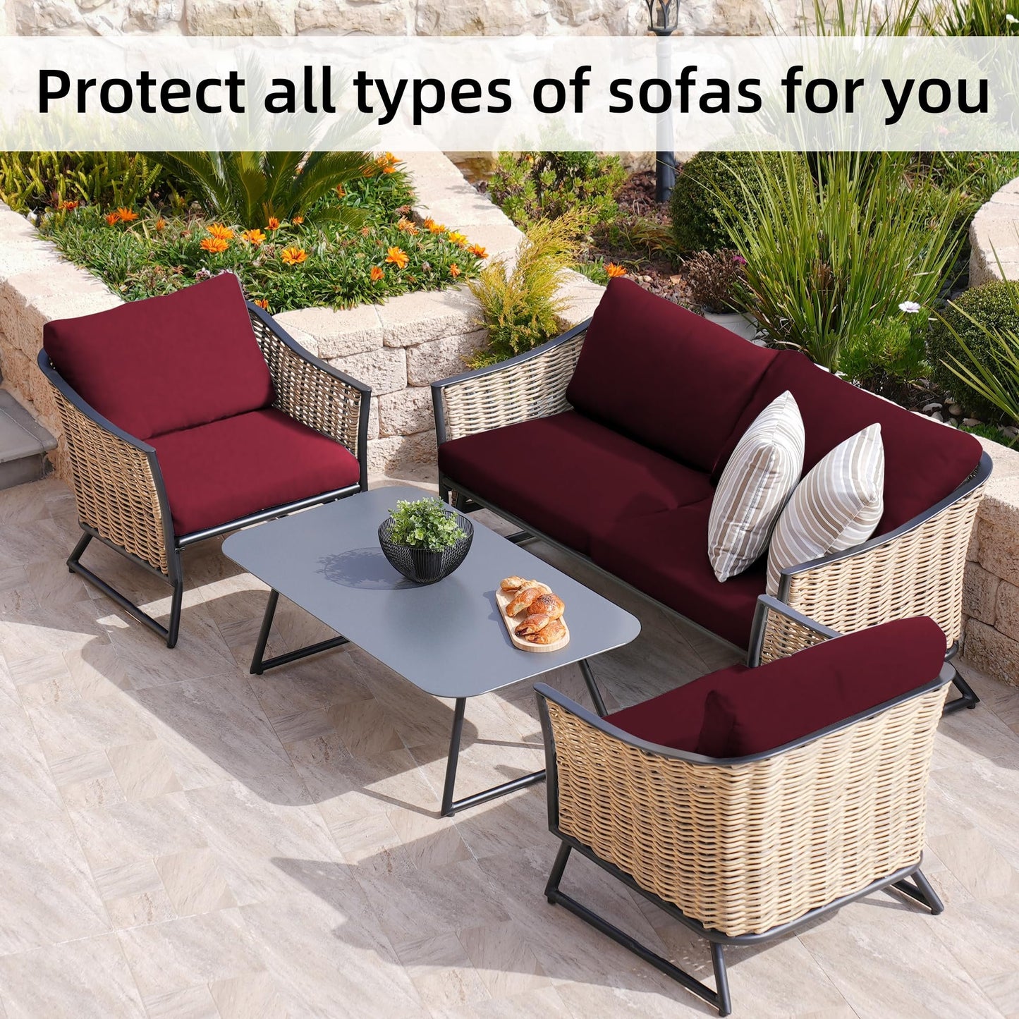 🪑 Stretch Sofa Cushion Covers Set (3 / 6 / 9 PCS) 🔥—Free Shipping