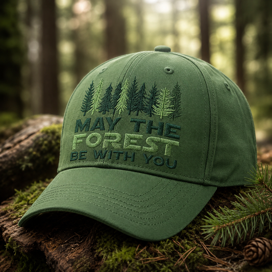 🌲"May The Forest Be With You" Embroidered Cap