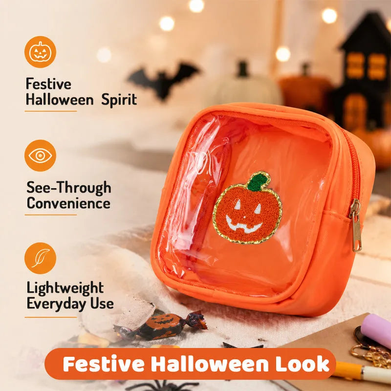 🎃 Halloween Clear Treat Bag | Cute Candy & Party Favor Bag