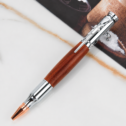 🖊100% Handmade Bolt Action Wooden Bullet PenTM | Crafted From Real Wood & Bullet Casing(Jake Wilson Handmade®) - BUY 2 FREE SHIPPING