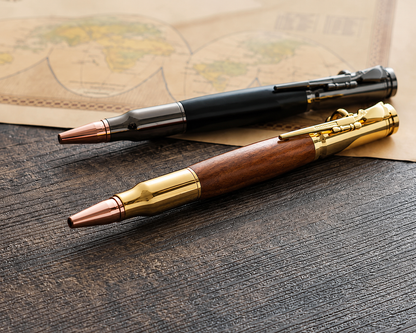 🖊100% Handmade Bolt Action Wooden Bullet PenTM | Crafted From Real Wood & Bullet Casing(Jake Wilson Handmade®) - BUY 2 FREE SHIPPING