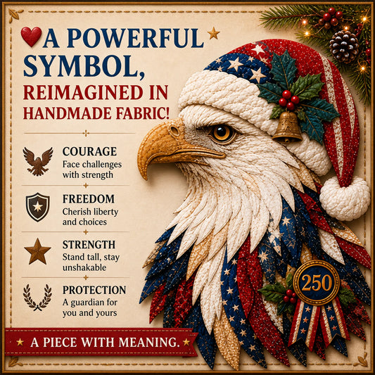 🔥LAST DAY 50% OFF - 🦅Eagle Fabric Art Kit – The Handmade Eagle That Tells Your Story