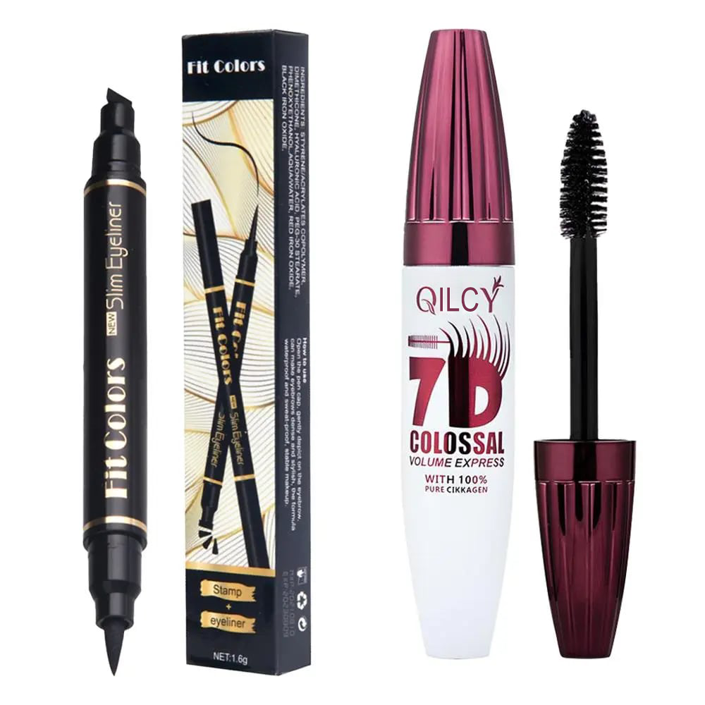 🎁Last Day ✨Women 7D Waterproof Volume Mascara | Long Lasting Curling Lashes Smudge Proof, Natural Volume Professional Eye Makeup Beauty