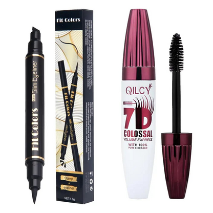 🎁Last Day ✨Women 7D Waterproof Volume Mascara | Long Lasting Curling Lashes Smudge Proof, Natural Volume Professional Eye Makeup Beauty