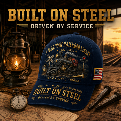 🔥2026 Hot Sale -🚂American Railroad Bicentennial Cap | 1827–2027