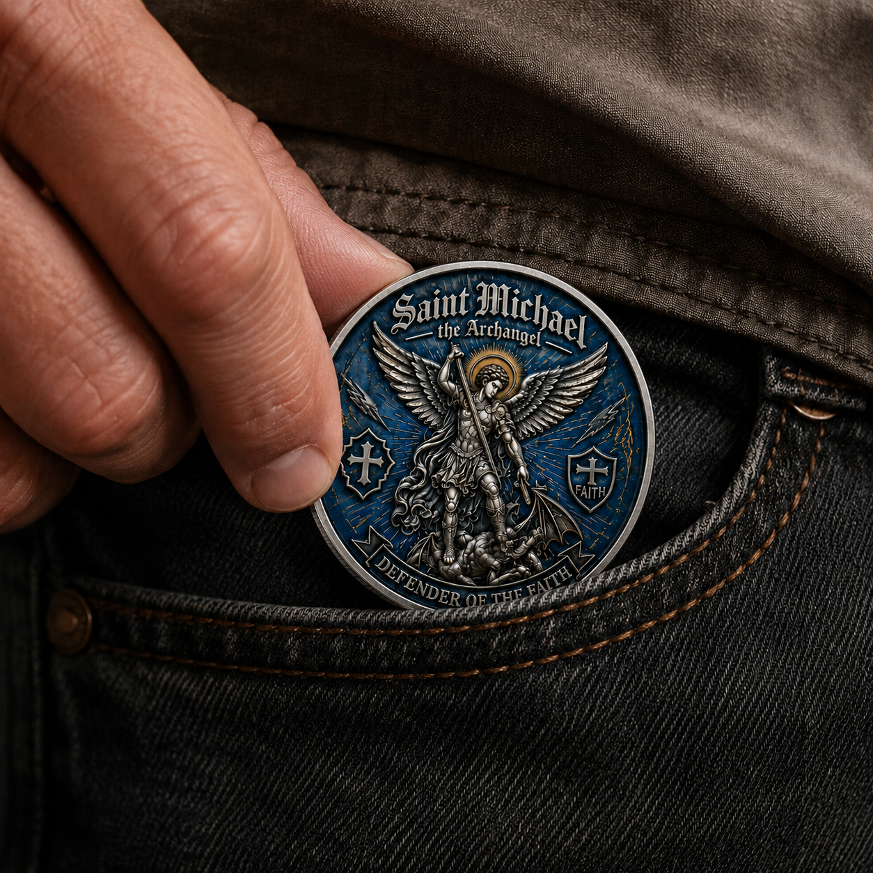 ST. MICHAEL — CARRY A REMINDER OF PROTECTION, COURAGE & FAITH