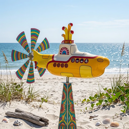 Yellow Submarine Wind Spinner