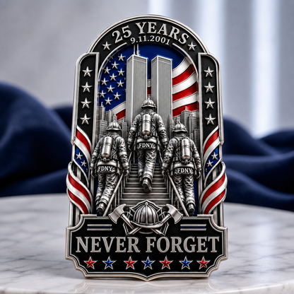 9/11 Never Forget Commemorative Brooch