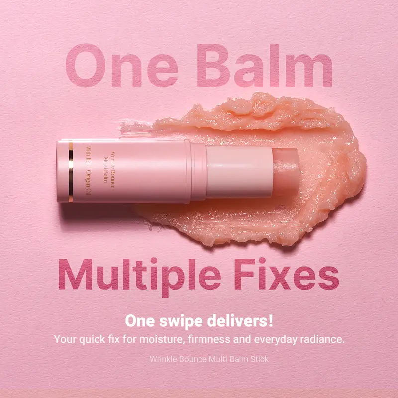Wrinkle Bounce Balm ✨ Multi-Use Collagen Stick for Face, Lips & Neck 💖 Hydrating, Anti-Aging & Glow-Boosting 🌸