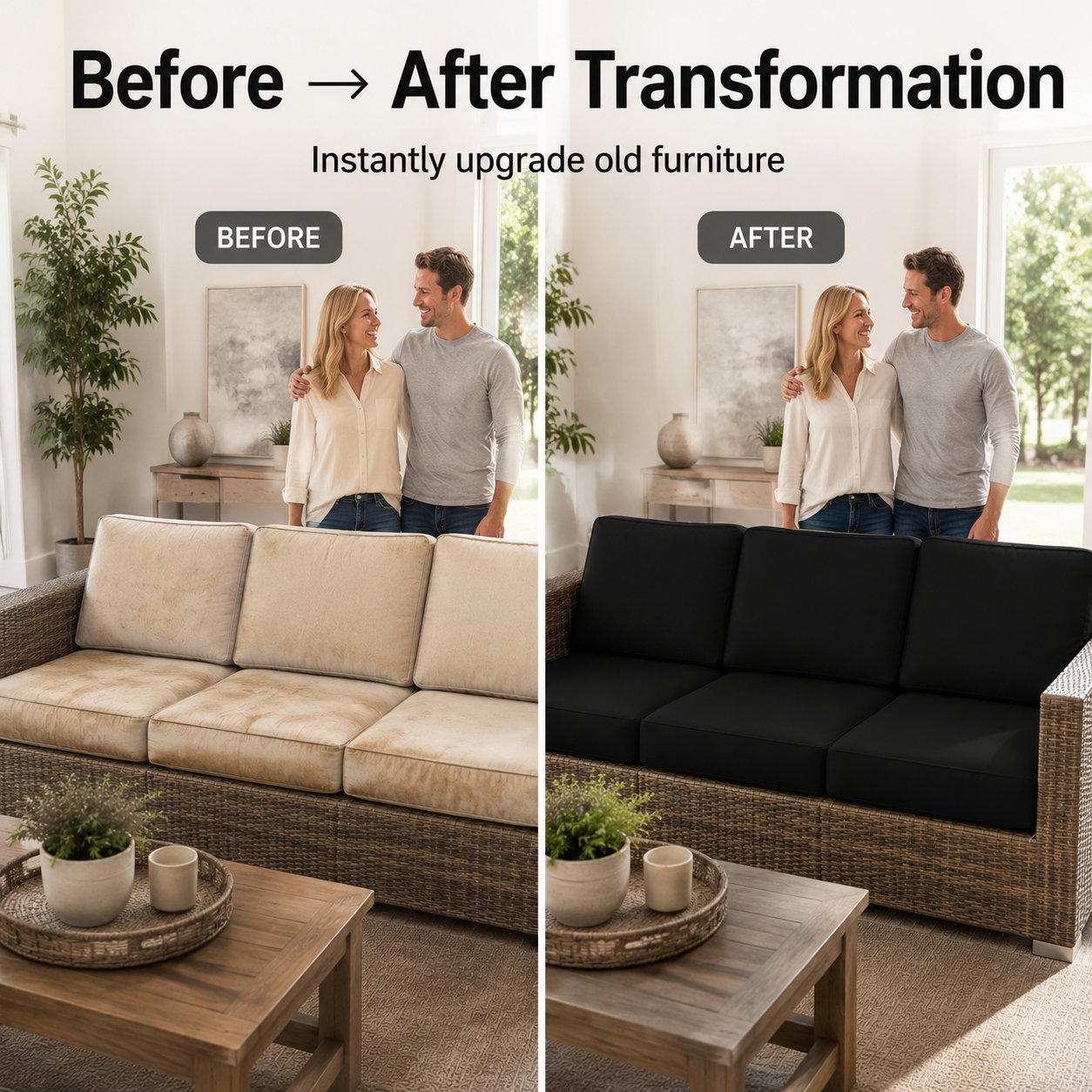🪑 Stretch Sofa Cushion Covers Set (3 / 6 / 9 PCS) 🔥—Free Shipping