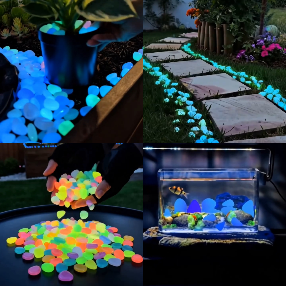 LAST DAY SALE 50%OFF💥🌈Colorful Glow-in-the-Dark Garden Stones