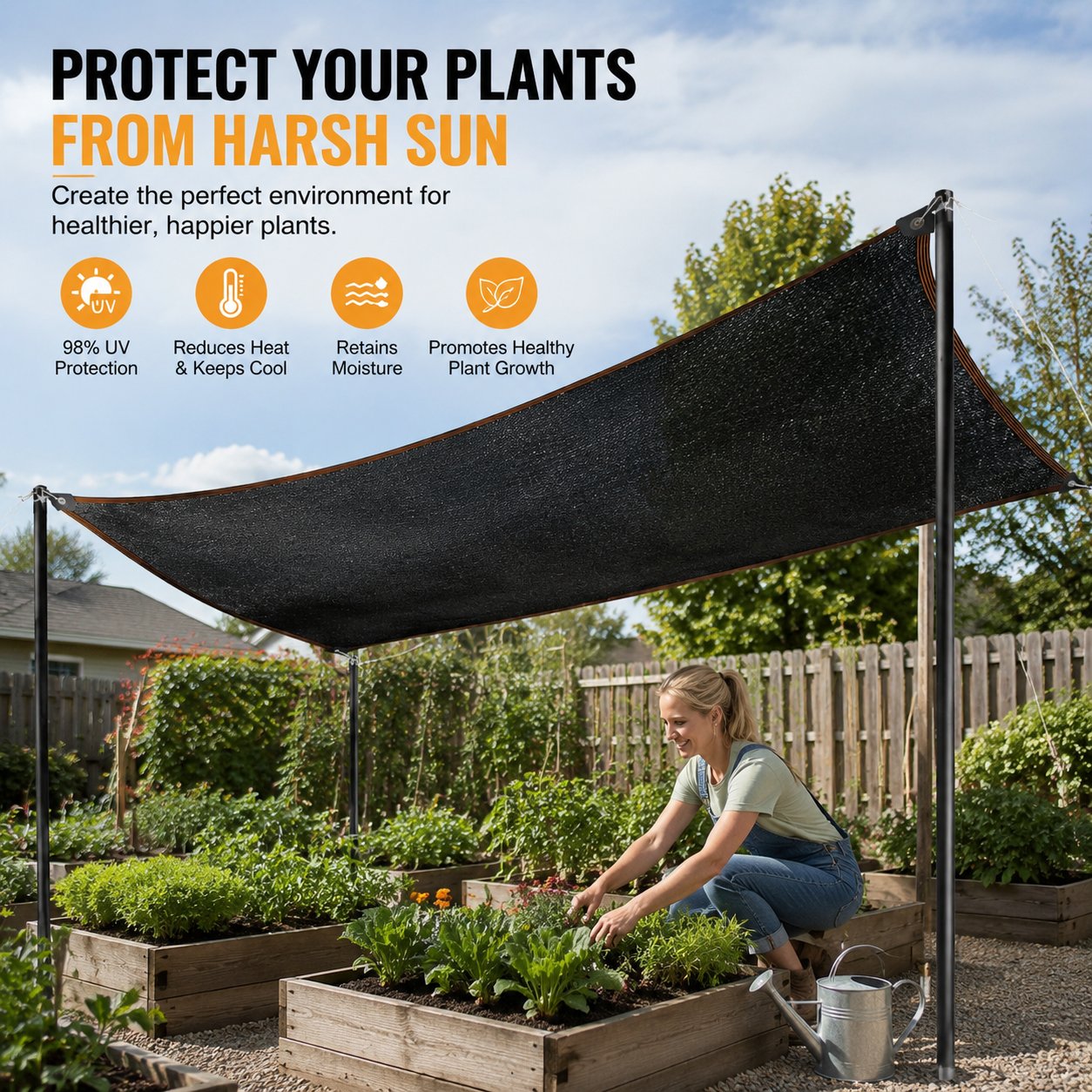 ☀️ 98% UV-Blocking Sunshade Net – Ultimate Outdoor Protection-3