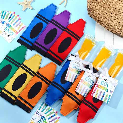 🎁Last Day 49% OFF - End of School Year Gifts: Reusable Ice Pop Sleeves 🎓🍦| 12/24/36/48 Pack