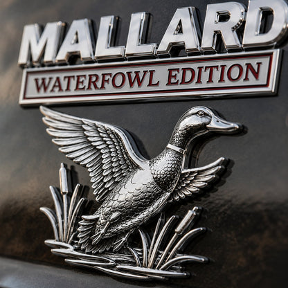 🔥LAST DAY 49% OFF - Mallard Waterfowl Edition Truck Emblem – Chrome Duck Hunter Badge