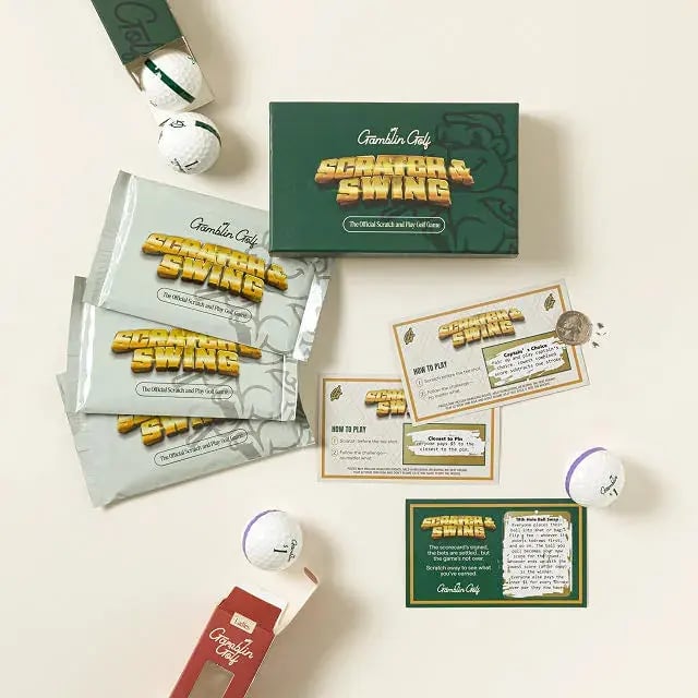 🔥LAST DAY 50% OFF - 🏌️🎁Scratch & SwingTM Scratch Off Golf Card Game (3 Decks / 57 Challenges)