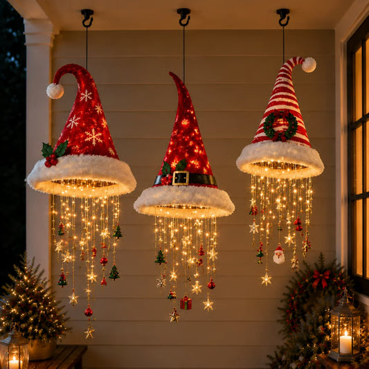 🔥HOT SALE 50% OFF🎅 Santa Hat Hanging Chandelier 🎄