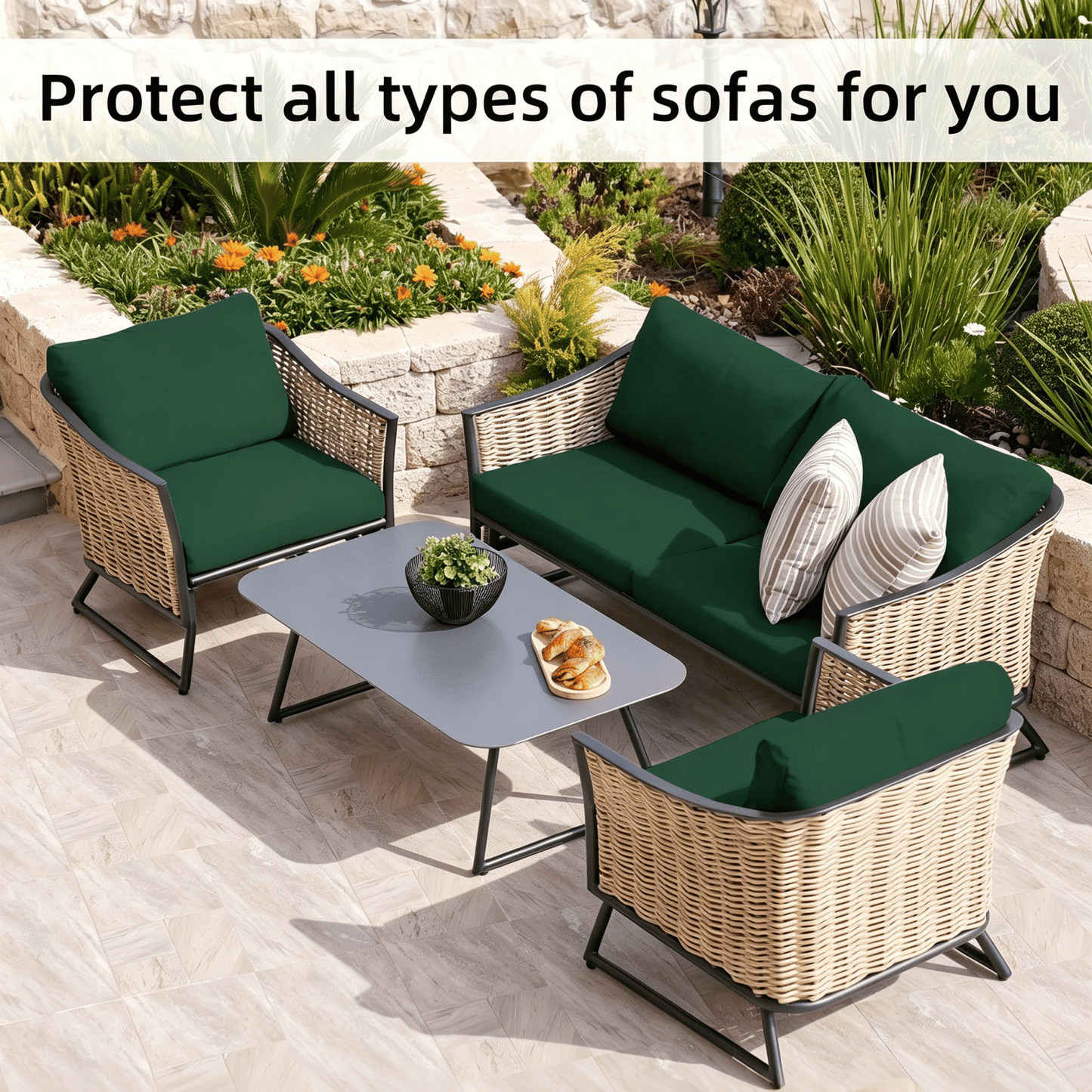 🪑 Stretch Sofa Cushion Covers Set (3 / 6 / 9 PCS) 🔥—Free Shipping