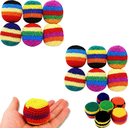 💥45K+ SOLD⚽️Hacky Sack Balls-Handmade Knitted Footbag Sack 2026 Upgraded Assorted Foot Bag