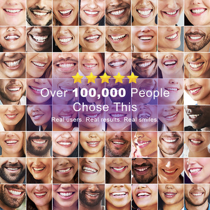 Leafora Purple Teeth Whitening Strips - 7/21 Whitening Sessions - Safe for Enamel - Non Sensitive Teeth Whitening - Peroxide-Free