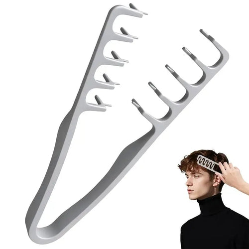 💖Last Day Buy 1 Get 1💖Unisex Hair Texture Comb! Featuring a dual-sided design with both wide and fine teeth, it helps you create voluminous, dimensional hairstyles with lifted roots(2Pcs)